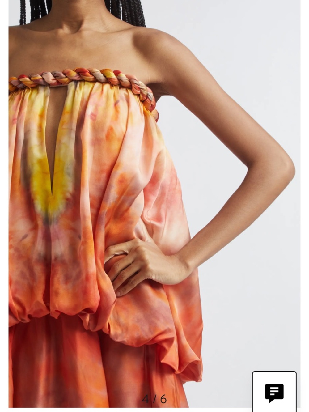 Zimmermann LUNA TWIST BANDEAU GOWN dress zimmermann size0 100%silk - Picture 3 of 10